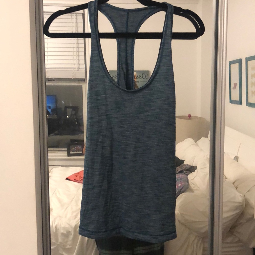 Heathered Blue Lululemon tank top